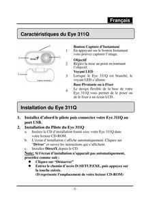 Notice Webcam Genius KYE Systems  Eye 311Q