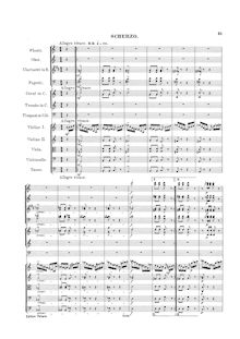 Partition , Scherzo: Allegro vivace, Symphony No.2, Op.61, C Major