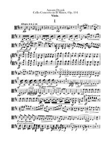 Partition altos, violoncelle Concerto, Koncert pro violoncello a orchestr