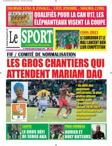 Le Sport n°4639 - du lundi 18 janvier 2021