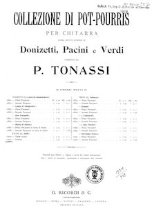 Partition complète, Pot-Pourris on Pacini s  Saffo , Tonassi, Pietro