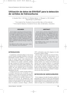 Utilización de datos de ENVISAT para la detección de vertidos de hidrocarburos