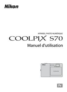 Notice Appareil Photo numériques Nikon  COOLPIX S70