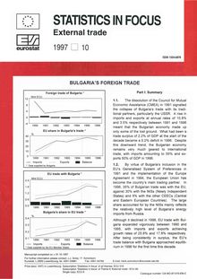 Bulgaria s foreign trade
