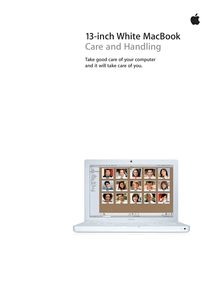 13-inch White MacBook Care and Handling