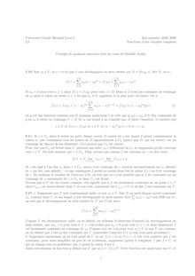 Université Claude Bernard Lyon I 2nd semestre L3 Fonctions d une variable complexe