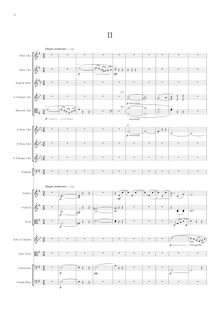 Partition , Allegro moderato, Dopel-Konzerte für Karinette (oder Violine), viole de gambe und Orchester, Op.88