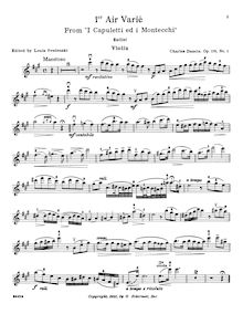 Partition de violon, 6 Airs variés, Series II, Dancla, Charles