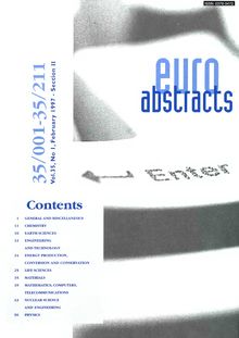 Euroabstracts. vol.35, No I, February 1997 - Section II