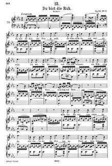 Partition complète (scan), Du bist die Ruh, D.776 (Op.59 No.3)