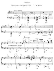 Partition Hungarian Rhapsody par Franz Liszt