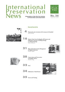 International Preservation News (IPN) N°36 2005