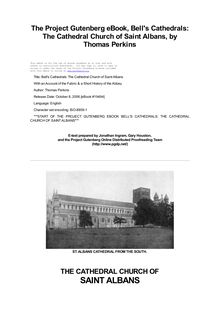Bell s Cathedrals: The Cathedral Church of Saint Albans - With an Account of the Fabric & a Short History of the Abbey