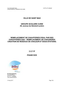 VILLE DE SAINT MAX GROUPE SCOLAIRE CURIE 44, avenue du Général ...