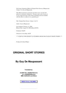 Original Short Stories — Volume 03