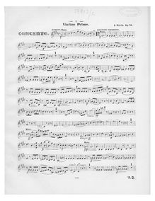 Partition violons I, violoncelle Concerto, Concerto Pour Violoncelle Avec Orchestre Ou Piano