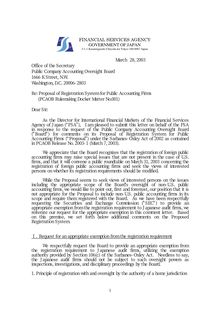 Comment letter to the PCAOB