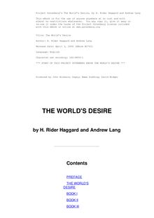 The World s Desire