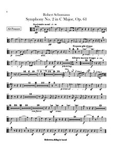 Partition Trombone 1, 2, 3, Symphony No.2, Op.61, C Major, Schumann, Robert