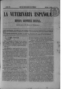 La veterinaria española, n. 113 (1860)