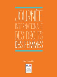 Journée internationale des droits des femmes : feuille de route 2016 du gouvernement 