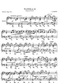 Partition , Tango, España, Op.165, 6 Hojas de album, Albéniz, Isaac