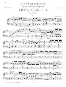 Partition complète, Impromptus, D.935, Schubert, Franz par Franz Schubert