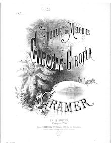 Partition  No.2, Bouquet de mélodies sur  Giroflé-Girofla , Cramer, Henri (fl. 1890)