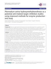 Plasmodium serine hydroxymethyltransferase as a potential anti-malarial target: inhibition studies using improved methods for enzyme production and assay