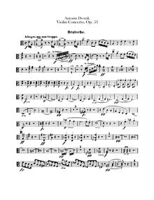 Partition altos, violon Concerto, Koncert pro housle a orchestr