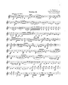 Partition violon 2, Piano Concerto No.2, B♭ major, Beethoven, Ludwig van