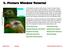 Tutorial chapter from the Picture Window electronic manual