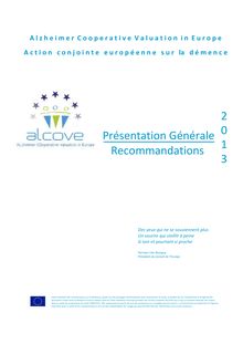 Coopération européenne sur la Maladie d’Alzheimer - ALCOVE publie ses recommandations