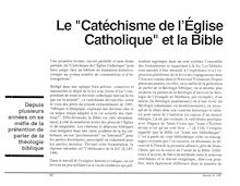 Le "Catéchisme de l Église Catholique" et la Bible