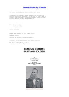 General Gordon - Saint and Soldier