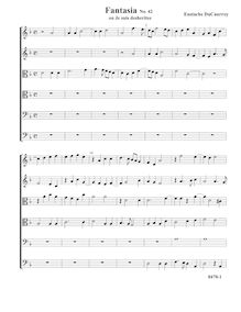 Partition complète (Tr Tr T T B B), Fantasia a 6, No.42