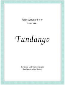 Fandango par Antonio Soler
