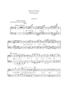 Partition basson 1 / 2, contrebasson (ad lib.), Froissart, Op.19