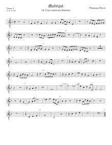 Partition ténor viole de gambe 3, octave aigu clef, Madrigali a 5 voci, Libro 2 par Tommaso Pecci