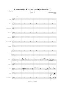Partition Satz 3, Klavierkonzert Nr.7, E♭ major, Junck, Christian