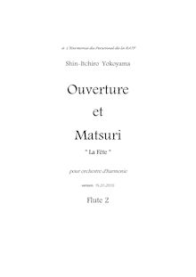 Partition flûte 2, Ouverture et Matsuri  La Fête , ?????, F minor (Overture), A? major (Matsuri)