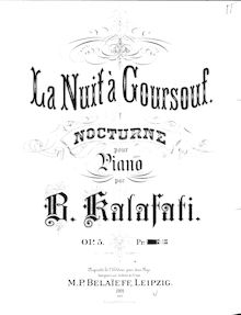 Partition complète, Nocturne, Op.5, La Nuit a Goursouf, Kalafati, Vasily