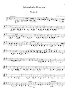 Partition violon 2, Orientalische Phantasie, Rauchenecker, Georg Wilhelm