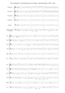 Partition complète, Symphoniae sacrae I, Op.6, Schütz, Heinrich