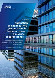 Application des normes IFRS par les sociétés foncières cotées françaises et européennes - 2010  