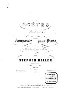 Partition complète bichromic, Scenes pastorales, Op. 50 par Stephen Heller