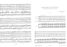 Partition complète et parties, Piano quintette No.2, Fauré, Gabriel