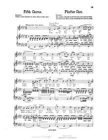 Partition 5th chœur, Oedipus Tyrannus, Op.35, Paine, John Knowles
