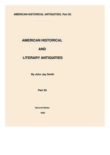 American Historical and Literary Antiquities, Part 20