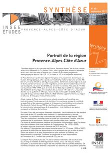 Portrait de la région Provence-Alpes-Côte d Azur  Forces, faiblesses et enjeux de Provence-Alpes-Côte d Azur